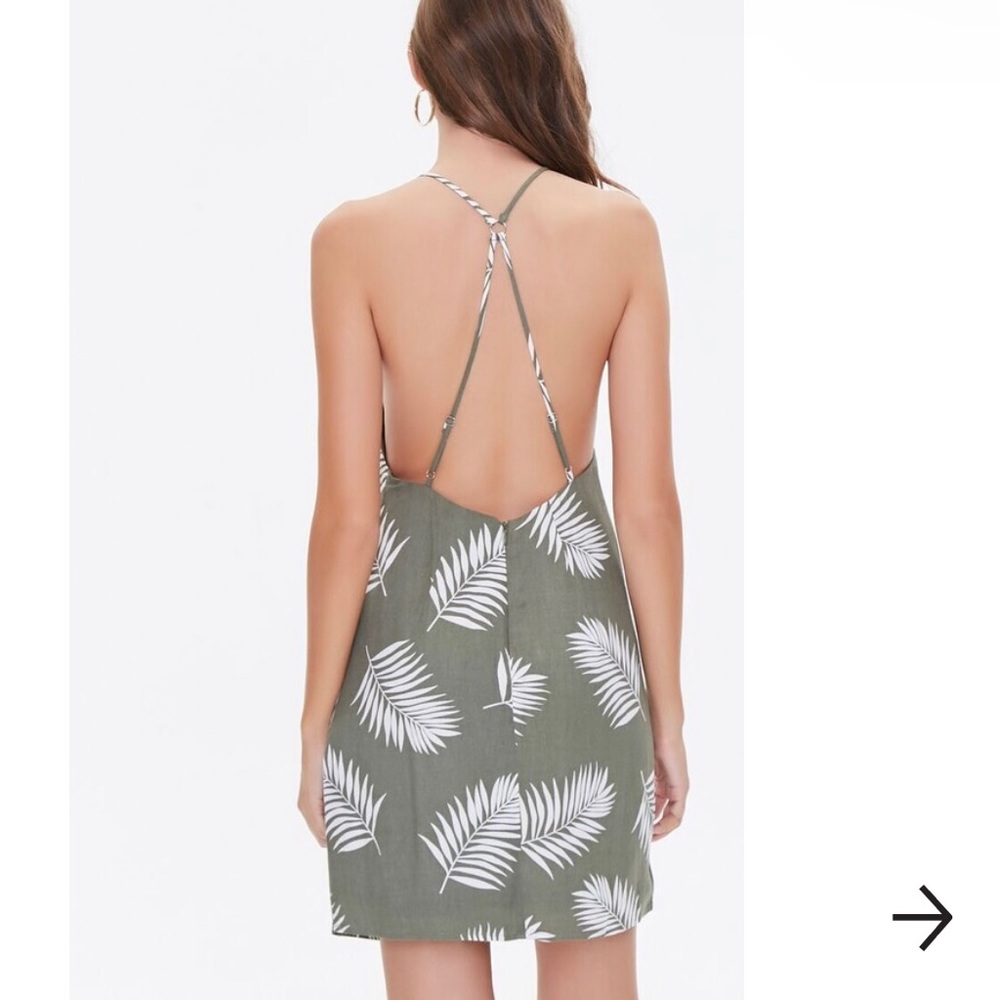 Tropical Print Mini Dress